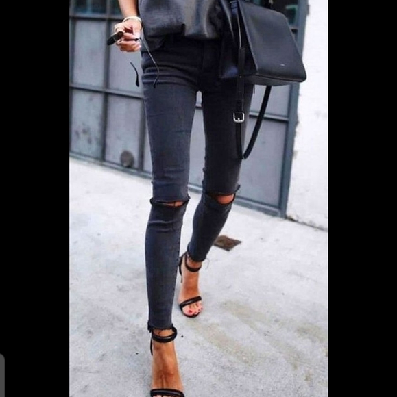 J Brand Cropped Distressed Jeans - Picture 2 of 10